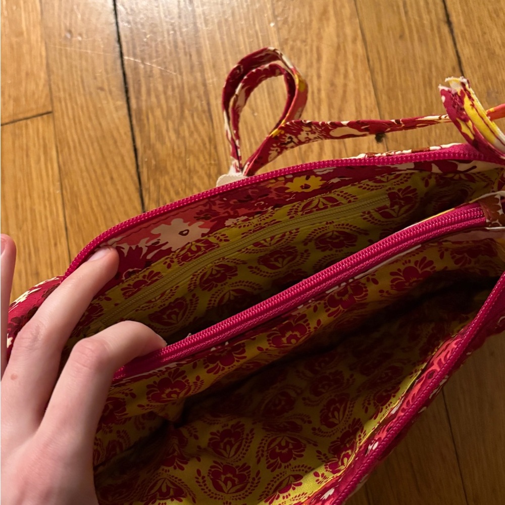 Vera Bradley Pink and Yellow Floral Crossbody Bag - Picture 3 of 3